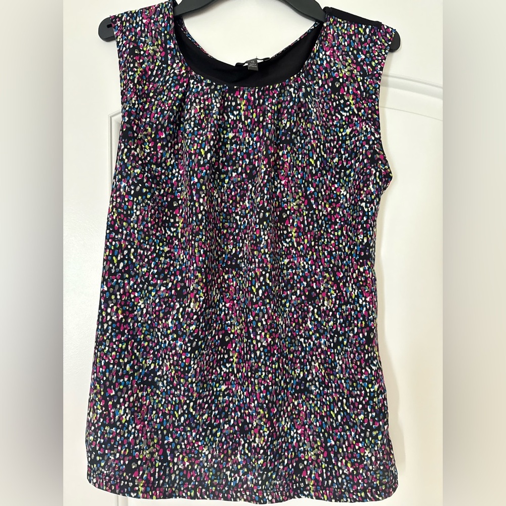 The Limited Black Multicolor Sleeveless Blouse